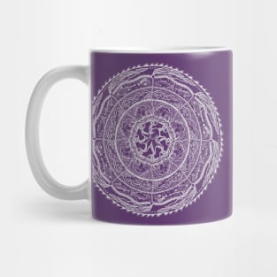 Salish Sea Mandala -dark background Mug